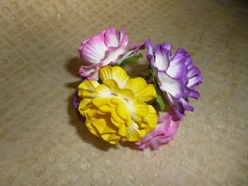 Fantasia flower, large 50-55mm dia., bouquet of 10 flowers